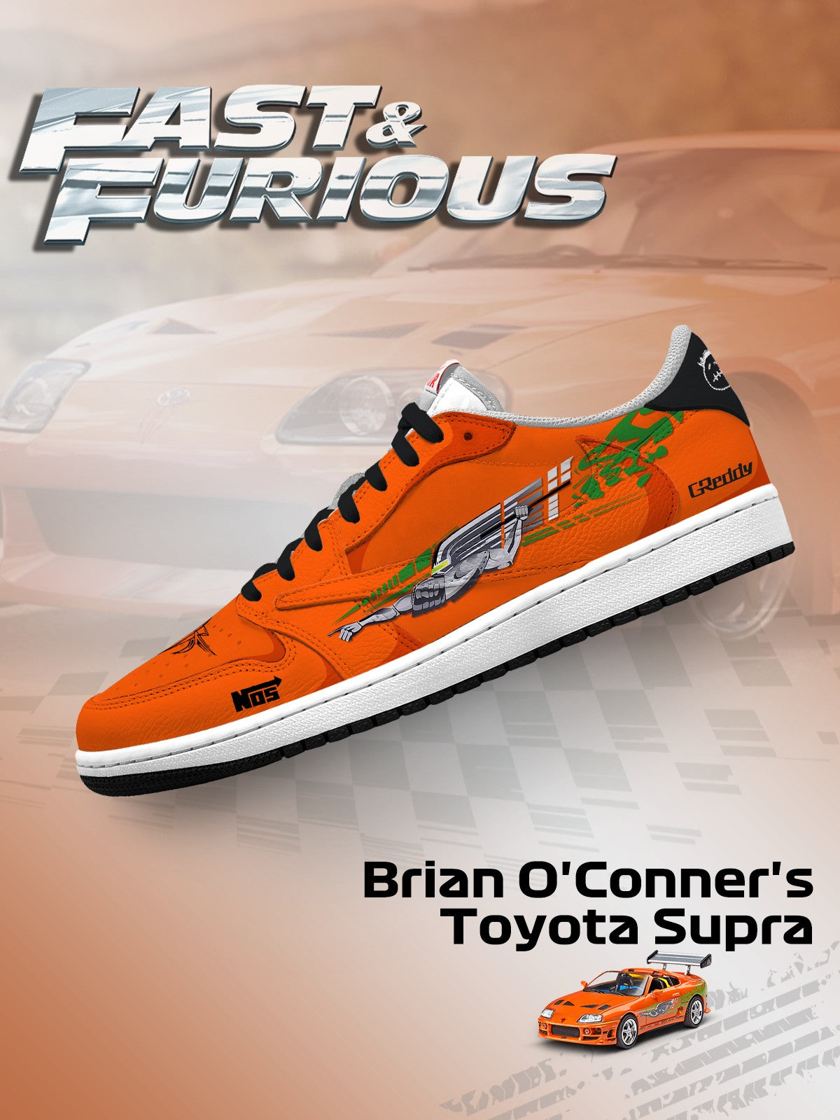 Brian O'Conner's Supra V.1 Custom TS Low Sneakers