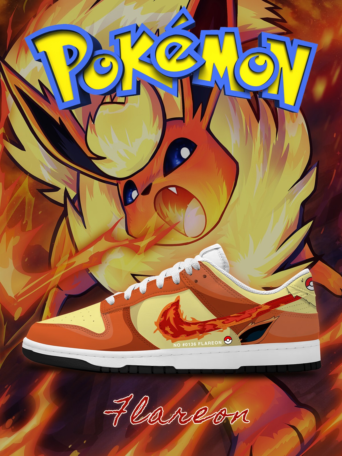 Flareon V.1 Custom SB-Style Sneakers