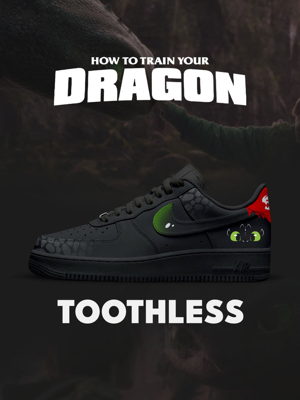 Toothless V.2 Custom Air-Style Sneakers