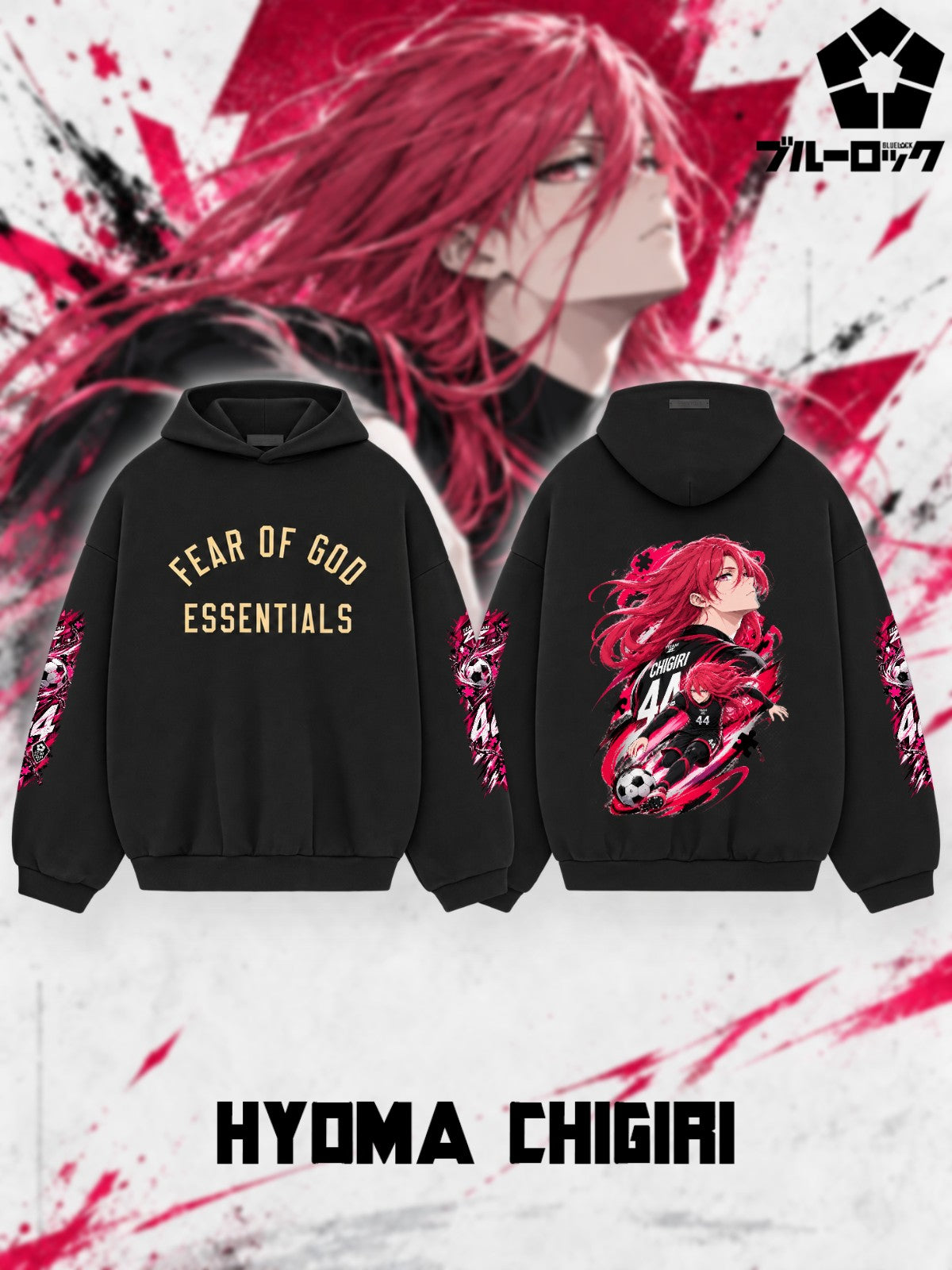 Hyoma Chigiri V.1 Custom Ess. Hoodie