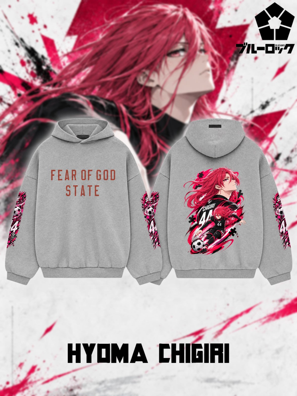 Hyoma Chigiri V.1 Custom Ess. Hoodie