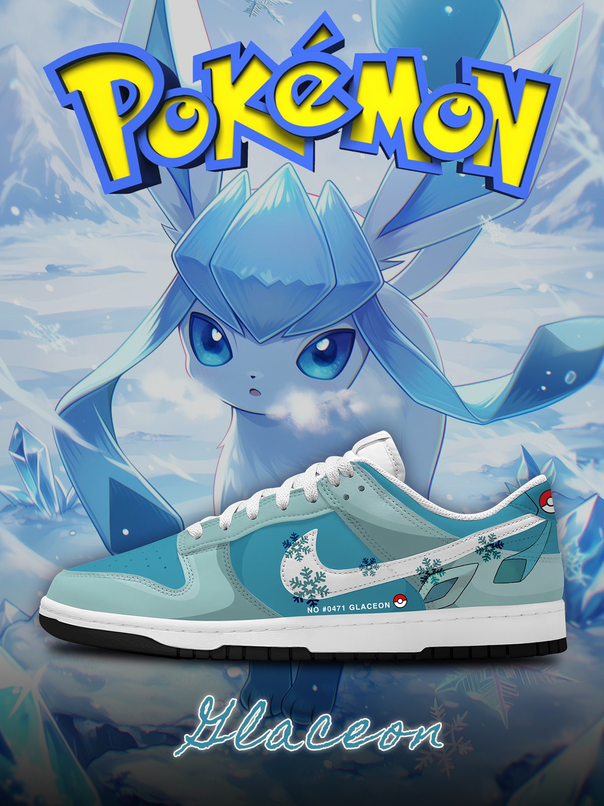 Glaceon V.1 Custom SB-Style Sneakers