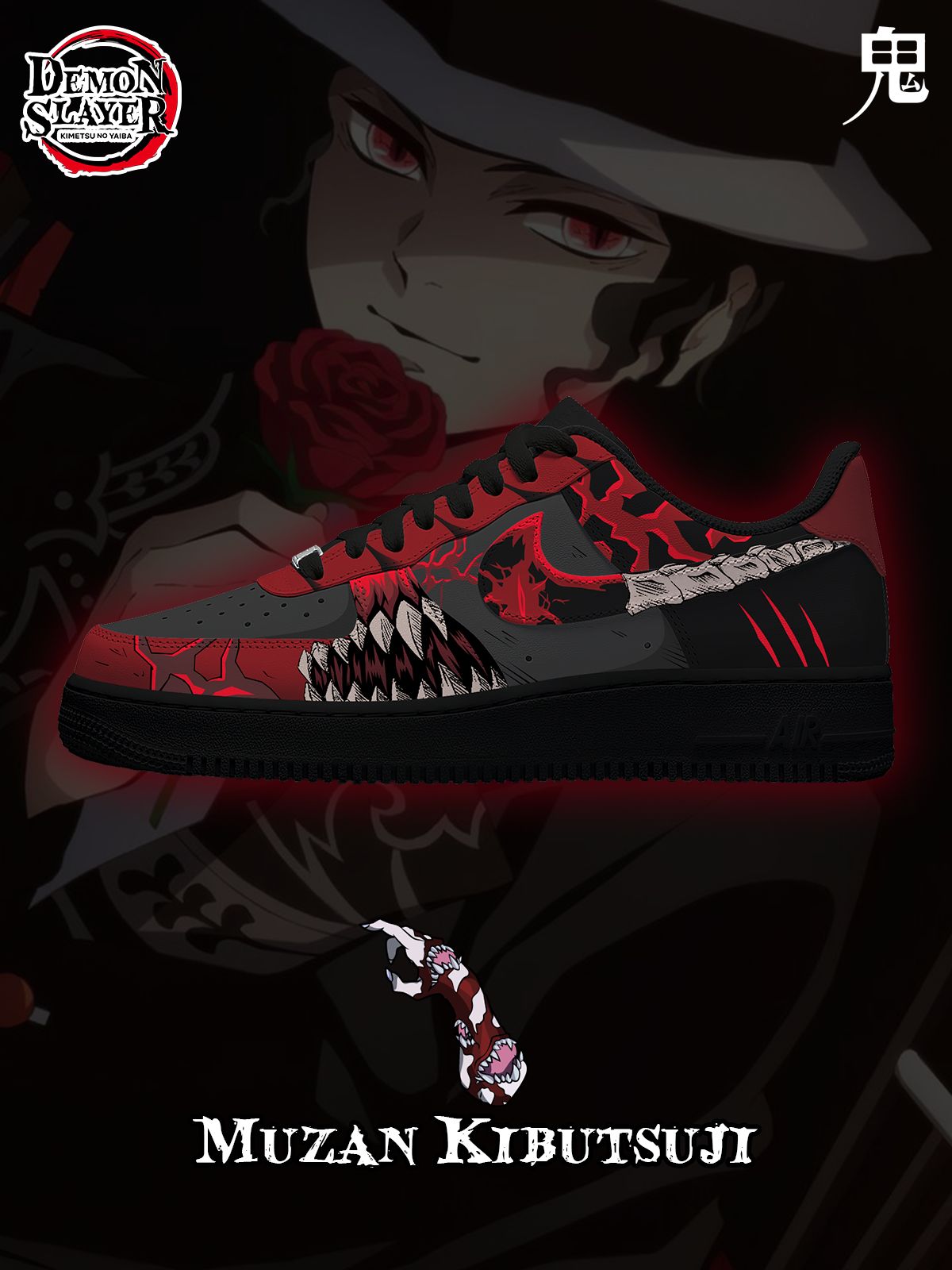 Muzan Kibutsuji Custom Sneakers