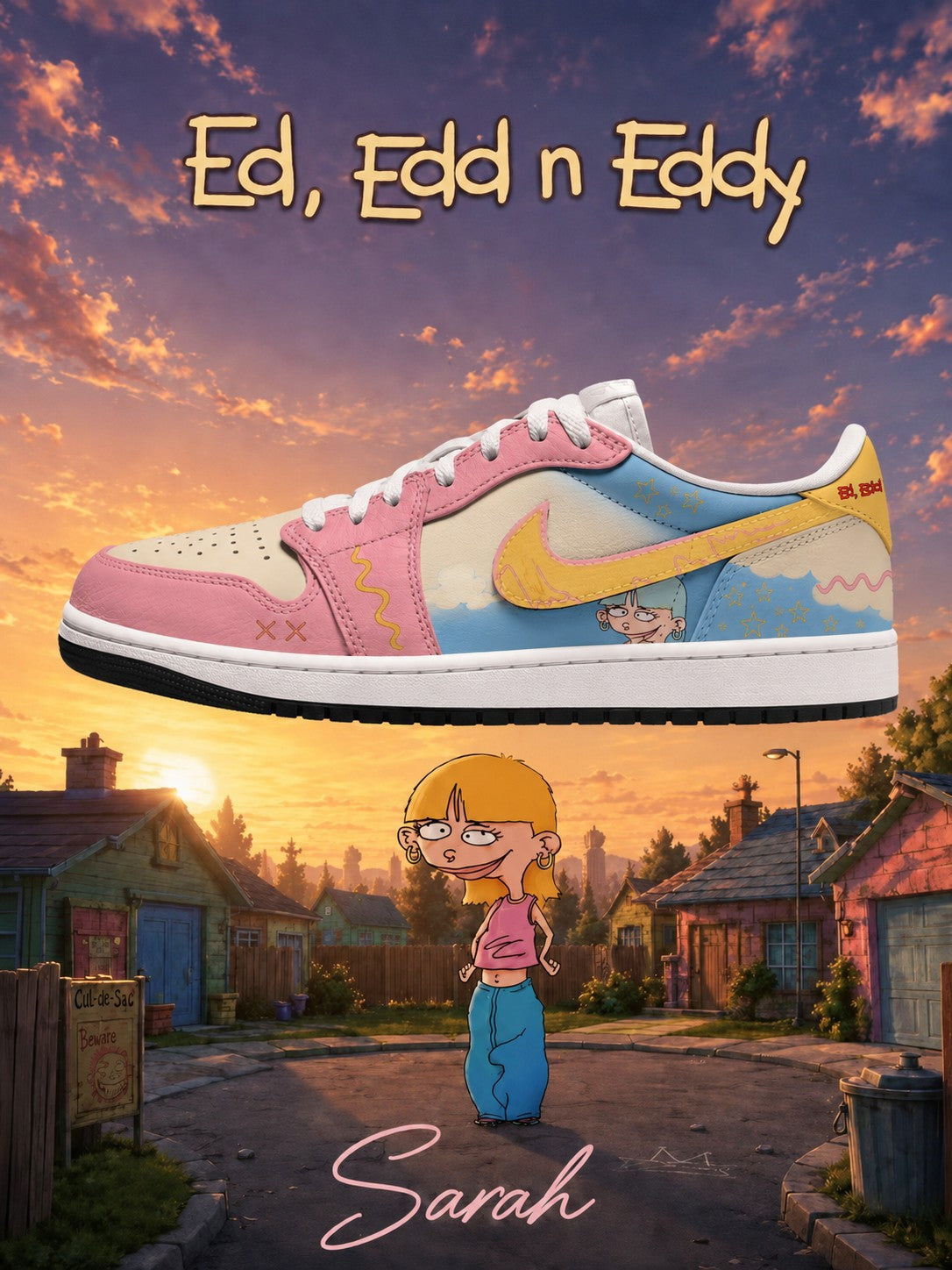 Sarah V.1 Custom Low-Top Court Sneakers