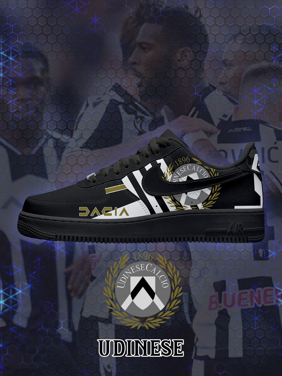 Udinese V.1 Custom Air-Style Sneakers