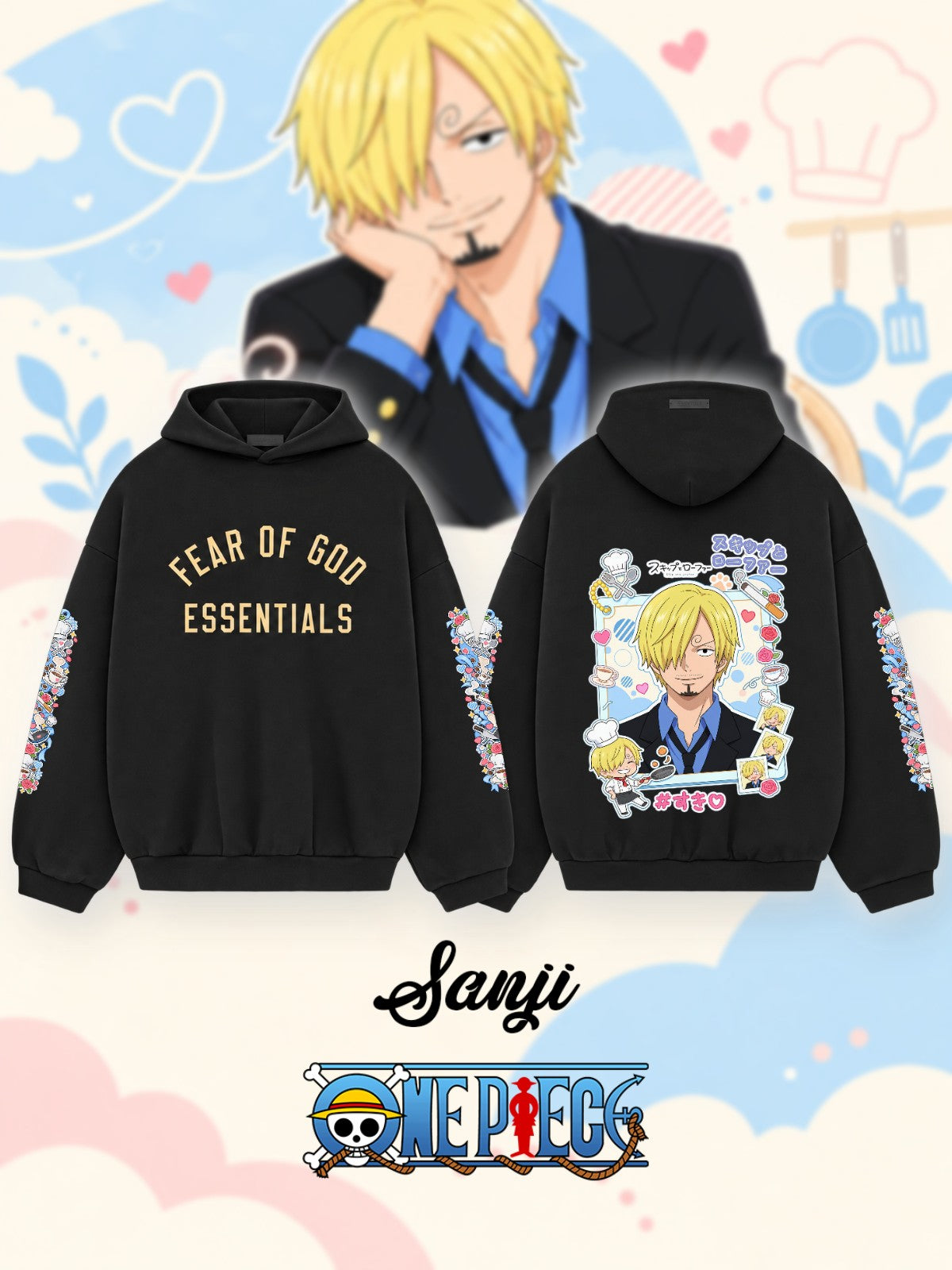 Sanji V.1 Custom Ess. Hoodie