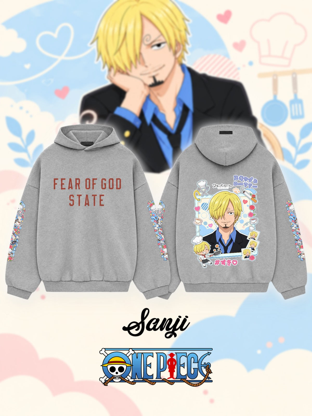 Sanji V.1 Custom Ess. Hoodie
