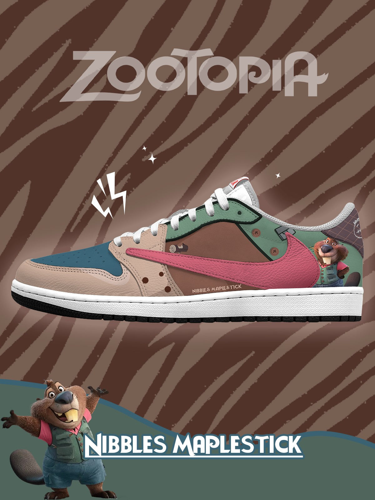 Nibbles Maplestick V.1 Custom TS Low Sneakers