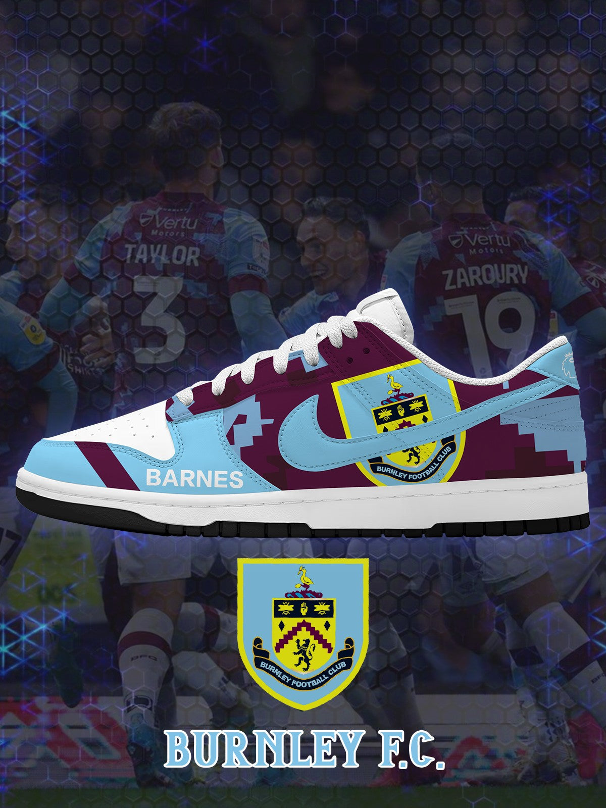 Burnley V.1 Custom SB-Style Sneakers