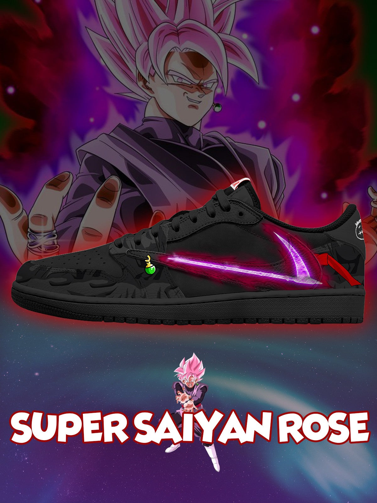 Super Saiyan Rose V.1 Custom TS Low Sneakers