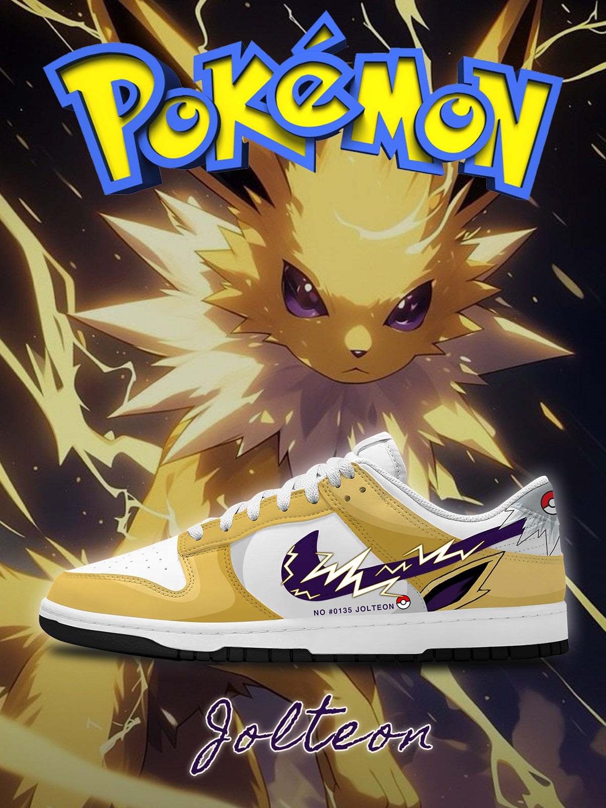 Jolteon V.1 Custom SB-Style Sneakers