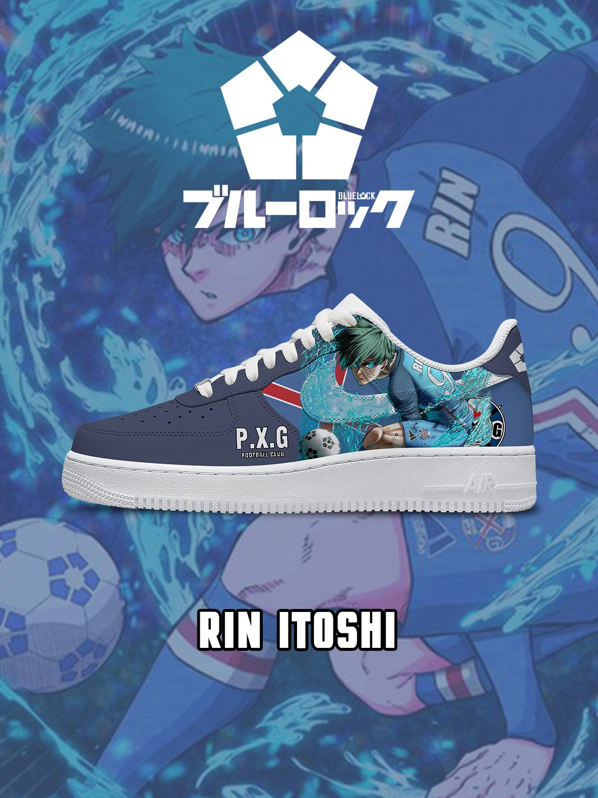 Rin Itoshi V.4 Kundenspezifische Turnschuhe