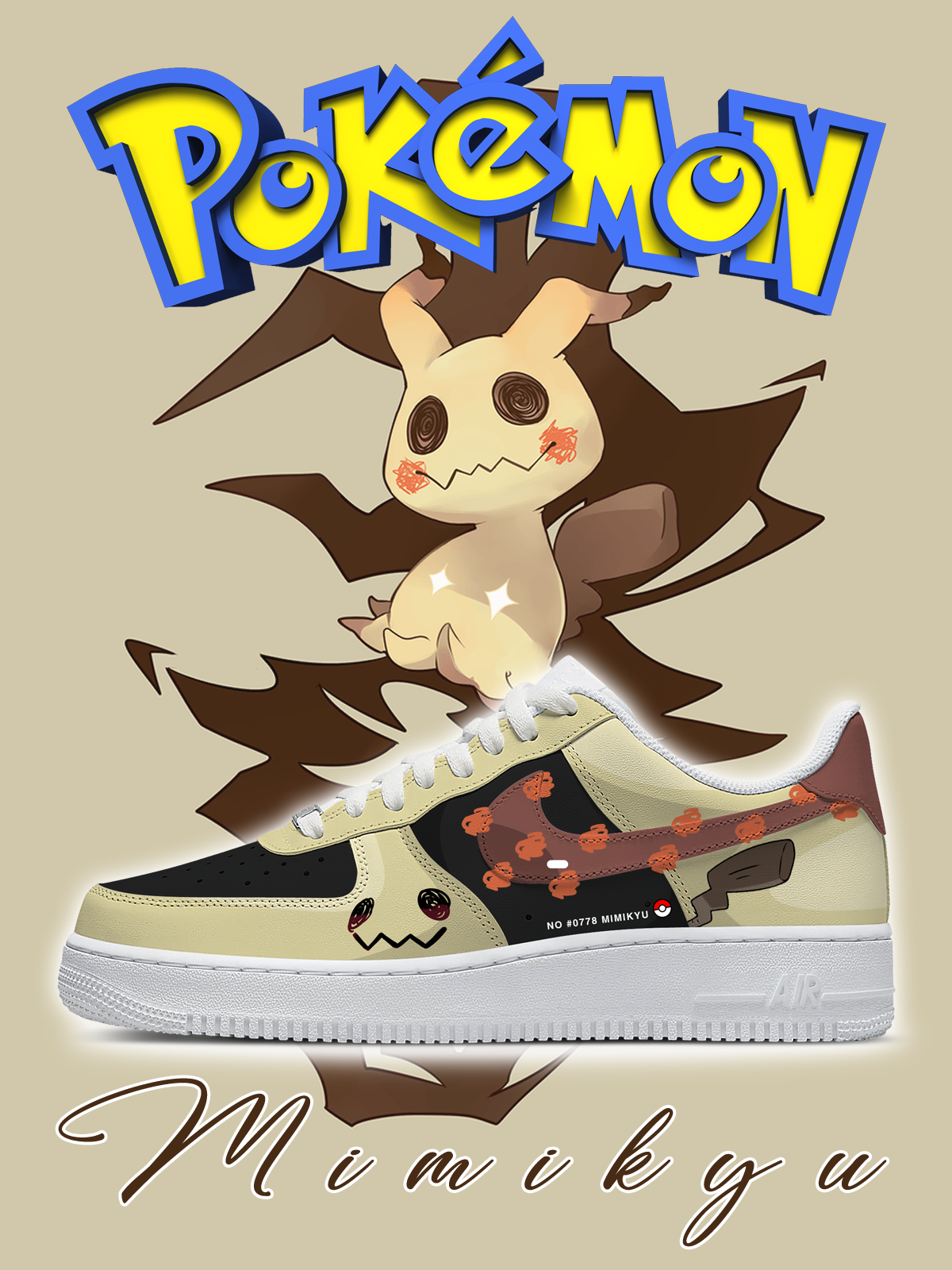 No.0778 Mimikyu Custom Sneakers