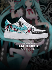 Maid Miku V.1 Custom Air-Style Sneakers