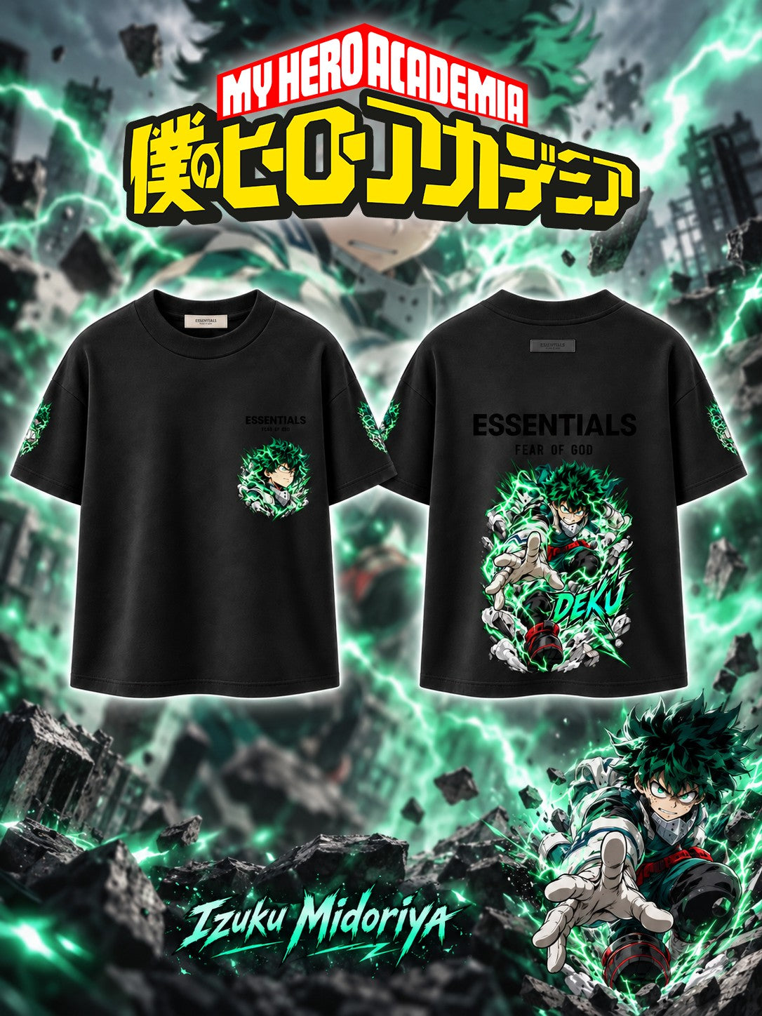 Izuku Midoriya V.1 Custom Ess. T-Shirt