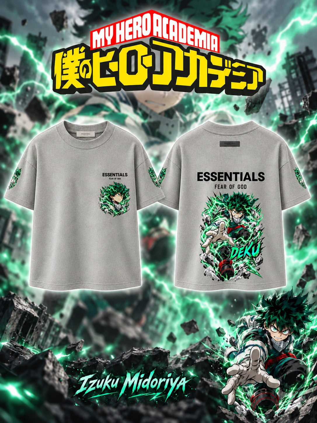 Izuku Midoriya V.1 Custom Ess. T-Shirt