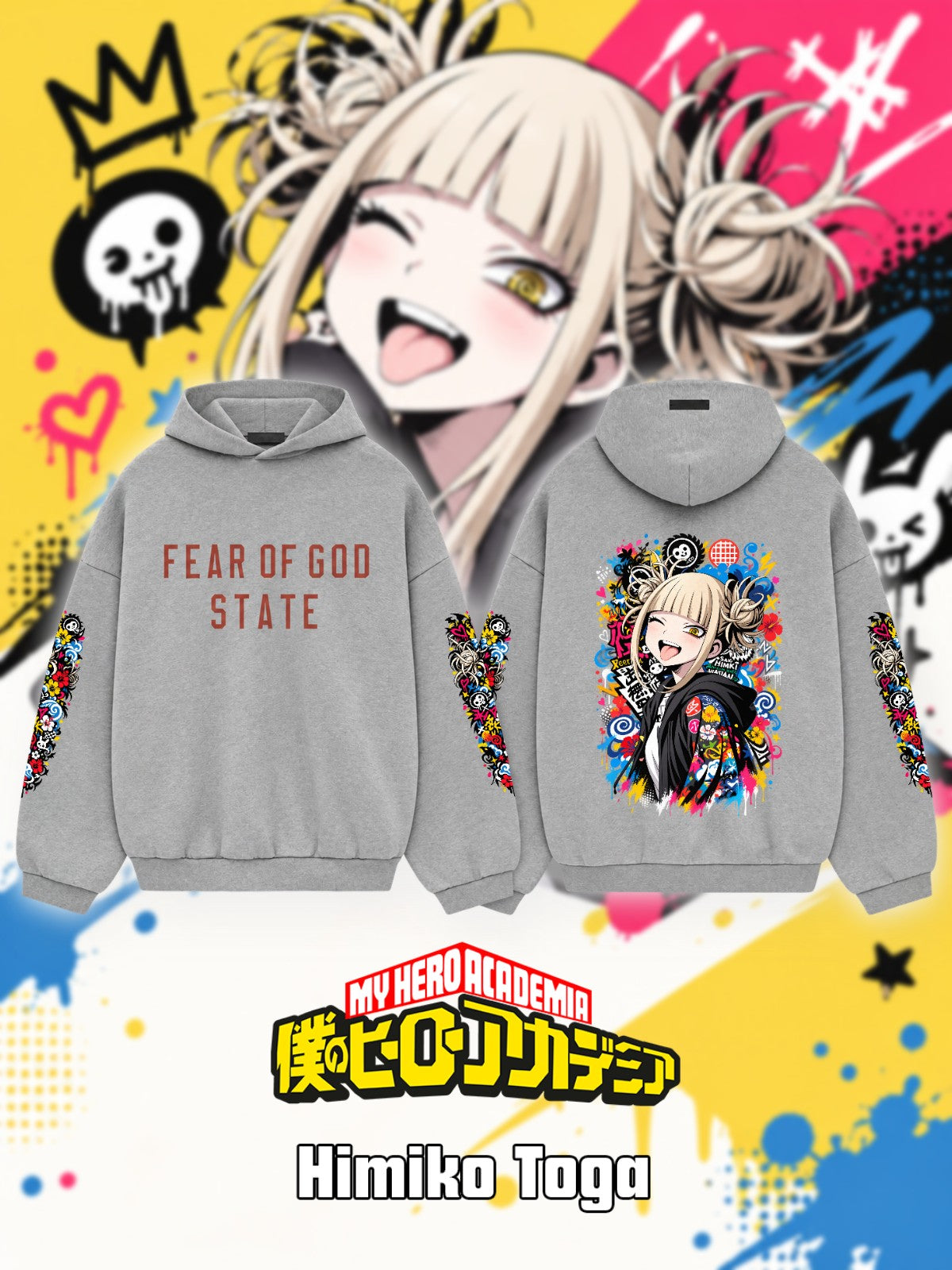 Himiko Toga V.1 Custom Ess. Hoodie
