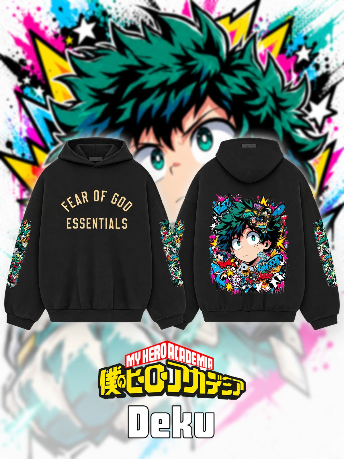 Izuku Midoriya V.3 Custom Ess. Hoodie