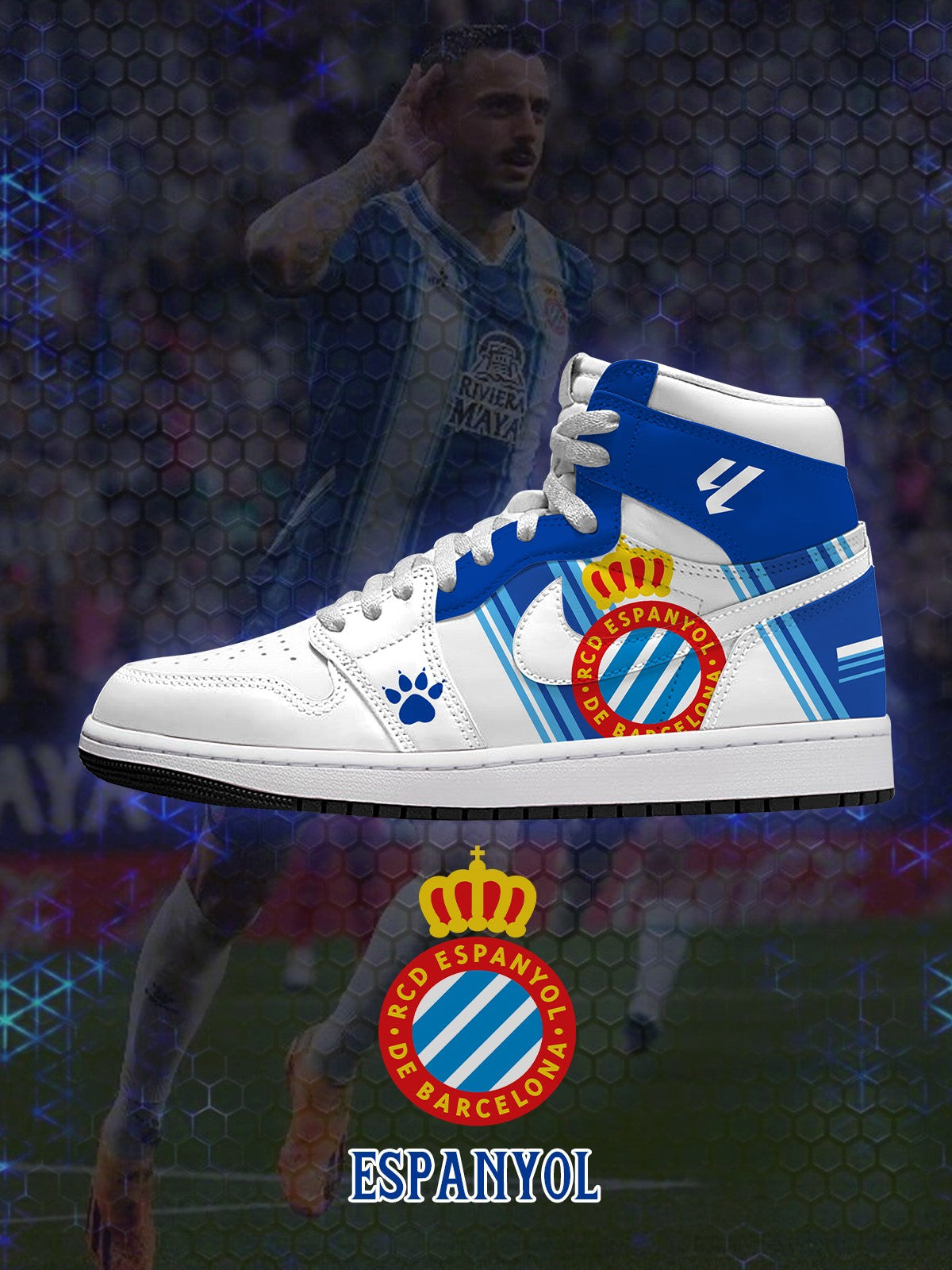 Espanyol V.1 Custom High-Top Sneakers