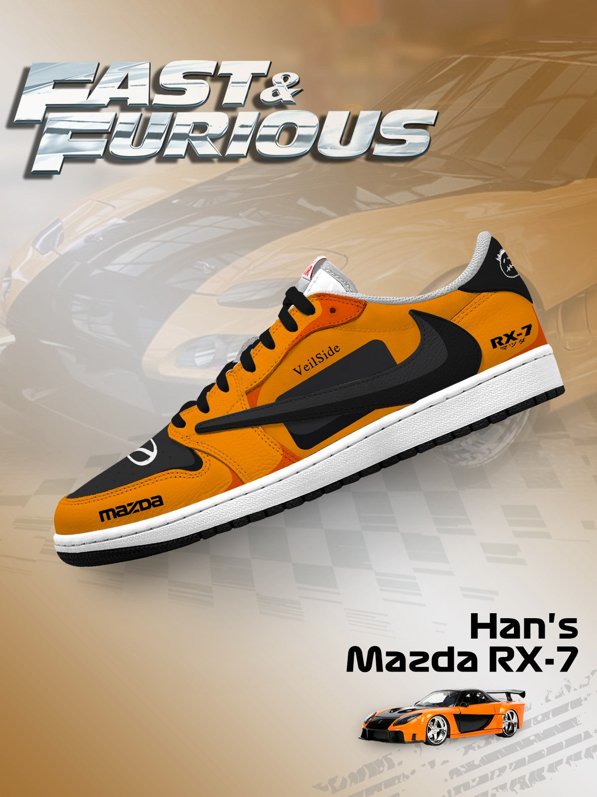 Hans RX-7 V.1 Custom TS Low Sneakers