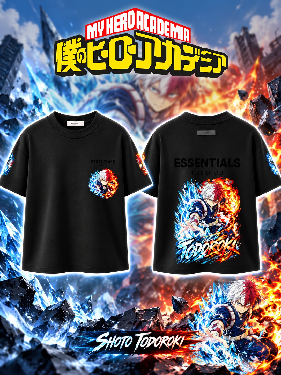 Shoto Todoroki V.1 Custom Ess. T-Shirt