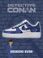 Shinichi Kudo V.1 Custom Air-Style Sneakers