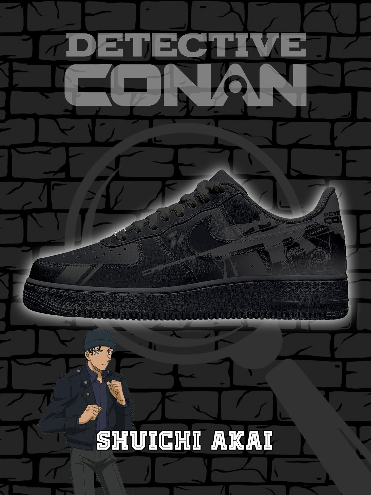 Shuichi Akai V.1 Custom Air-Style Sneakers
