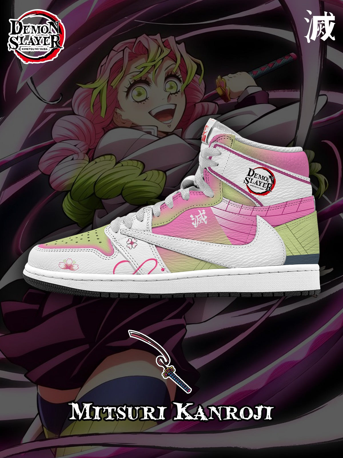 Mitsuri Kanroji V.1 Custom TS High Sneakers