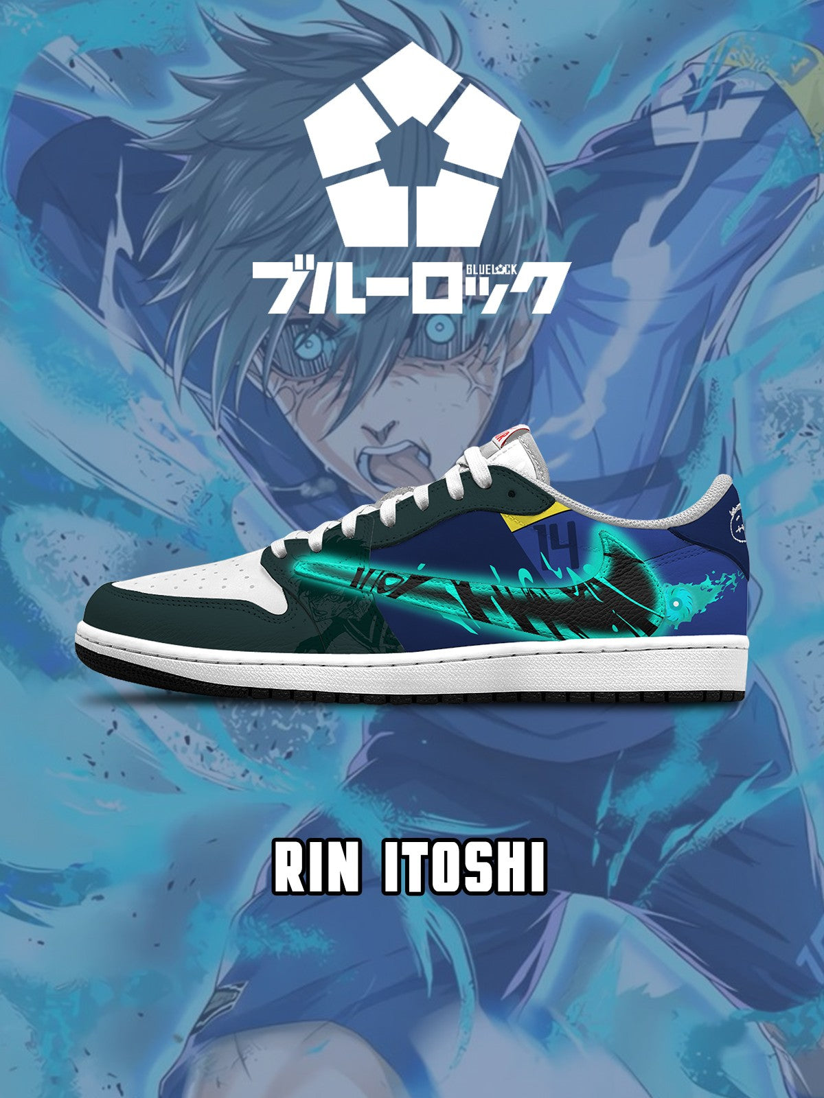 Rin Itoshi V.6 Custom TS Low Sneakers