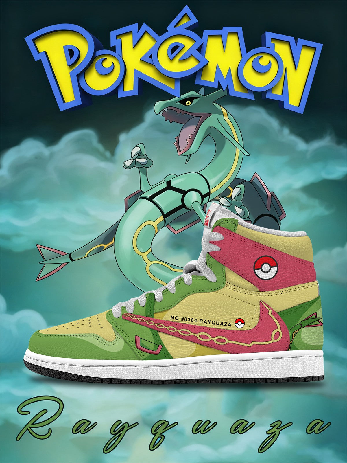Rayquaza V.1 Custom TS High Sneakers