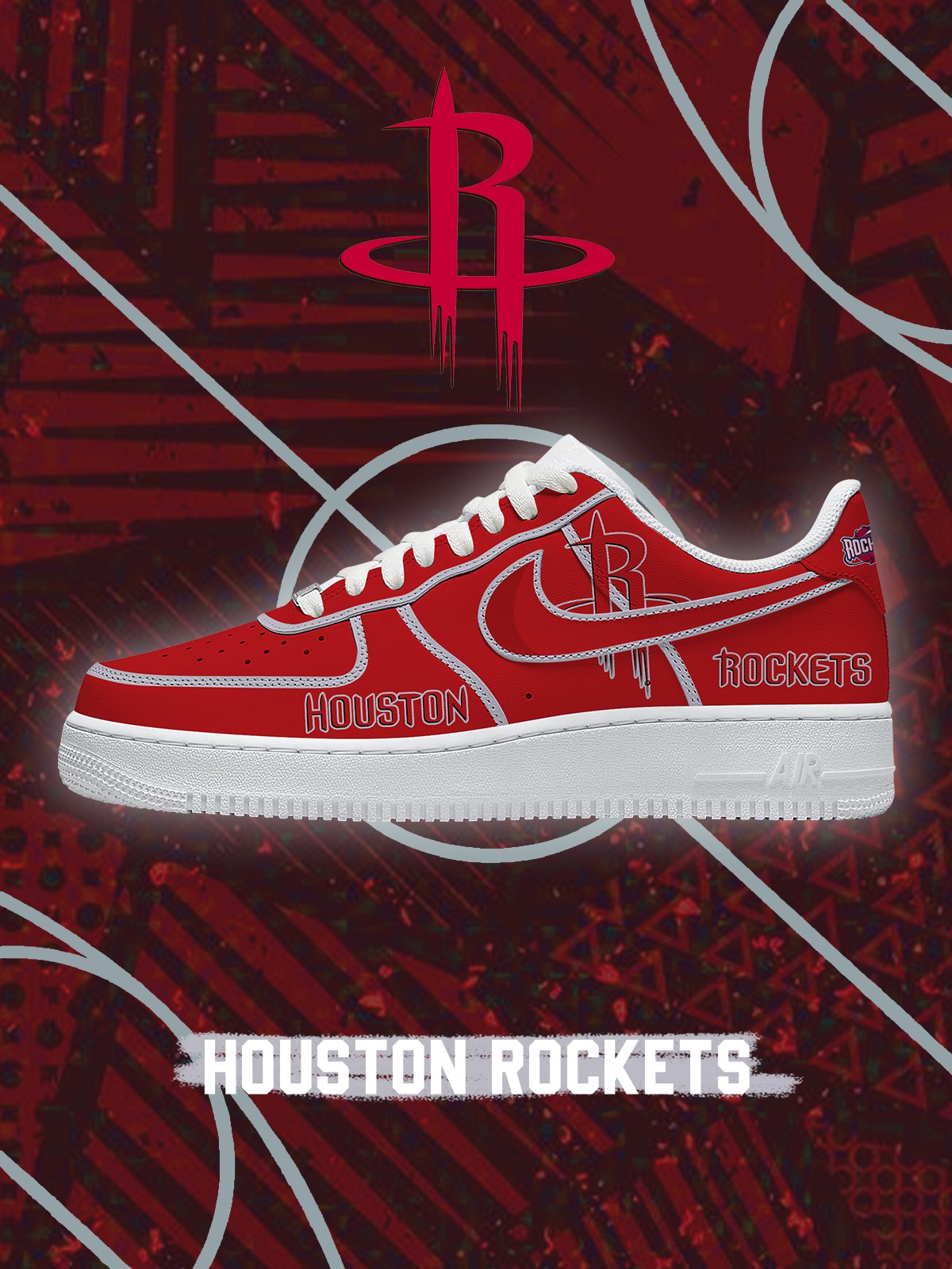Houston Basketball V.3 Custom Air-Style Sneakers