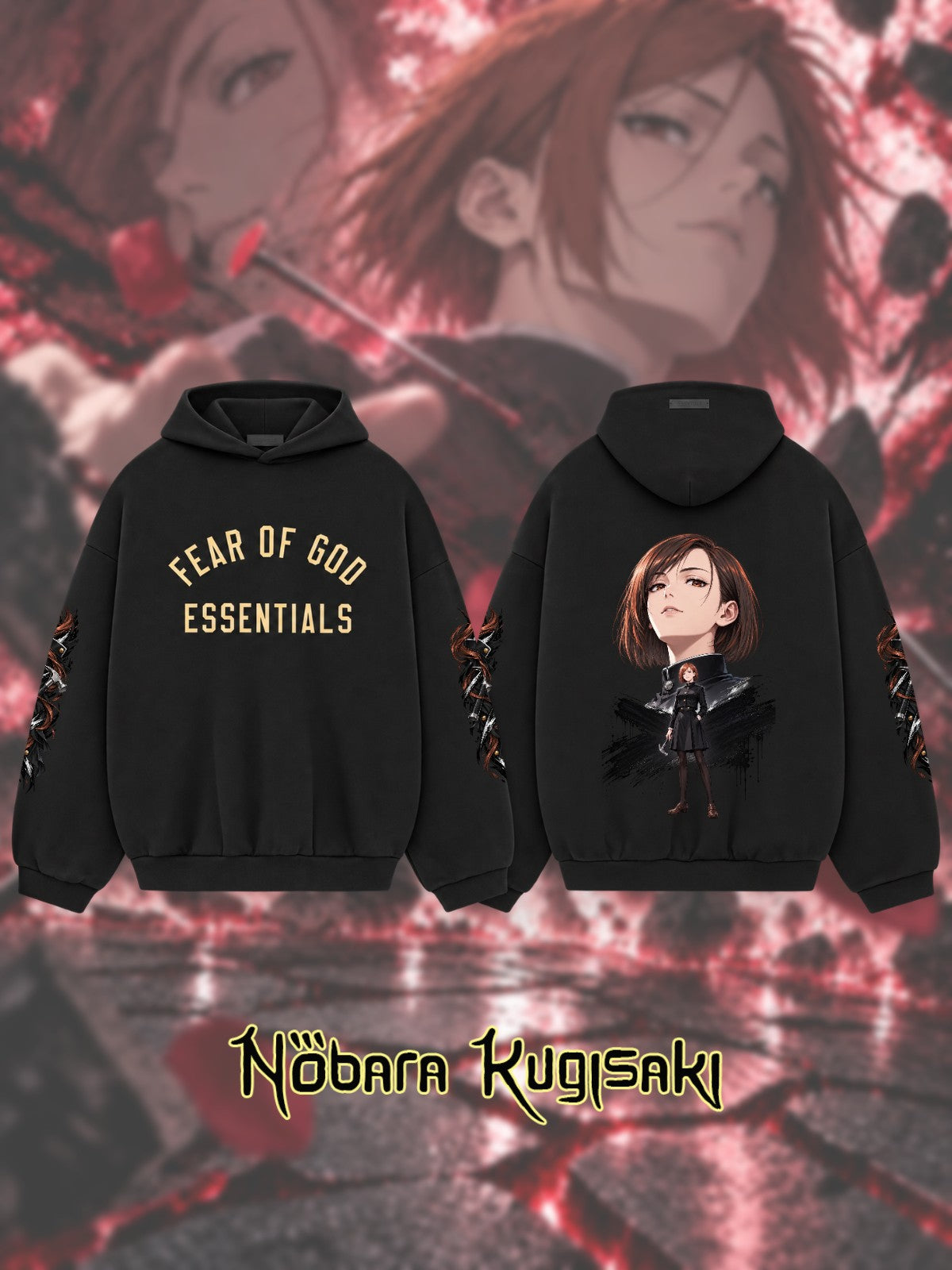 Nobara Kugisaki V.2 Custom Ess. Hoodie