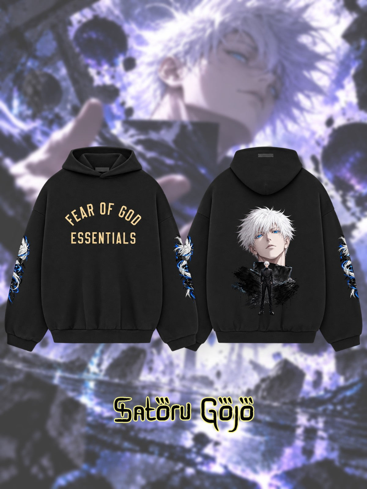 Satoru Gojo V.3 Custom Ess. Hoodie