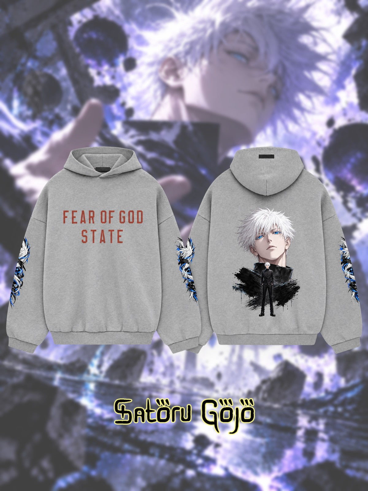 Satoru Gojo V.3 Custom Ess. Hoodie