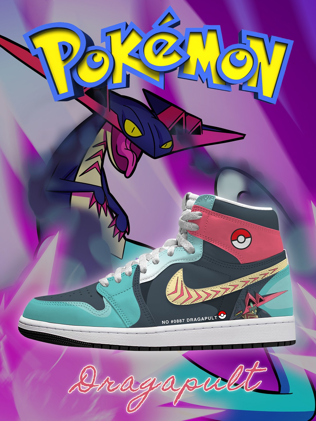 Dragapult V.1 Custom High-Top Sneakers