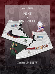 Luffy und Zoro V.1 Custom TS High Sneakers