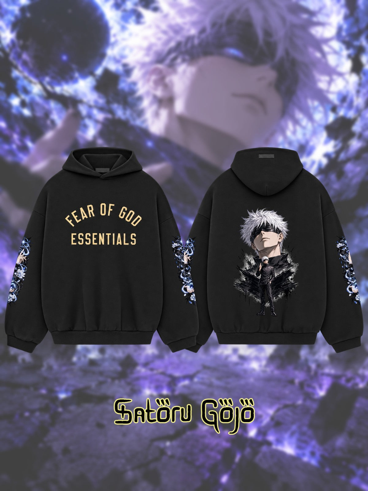Satoru Gojo V.4 Custom Ess. Hoodie