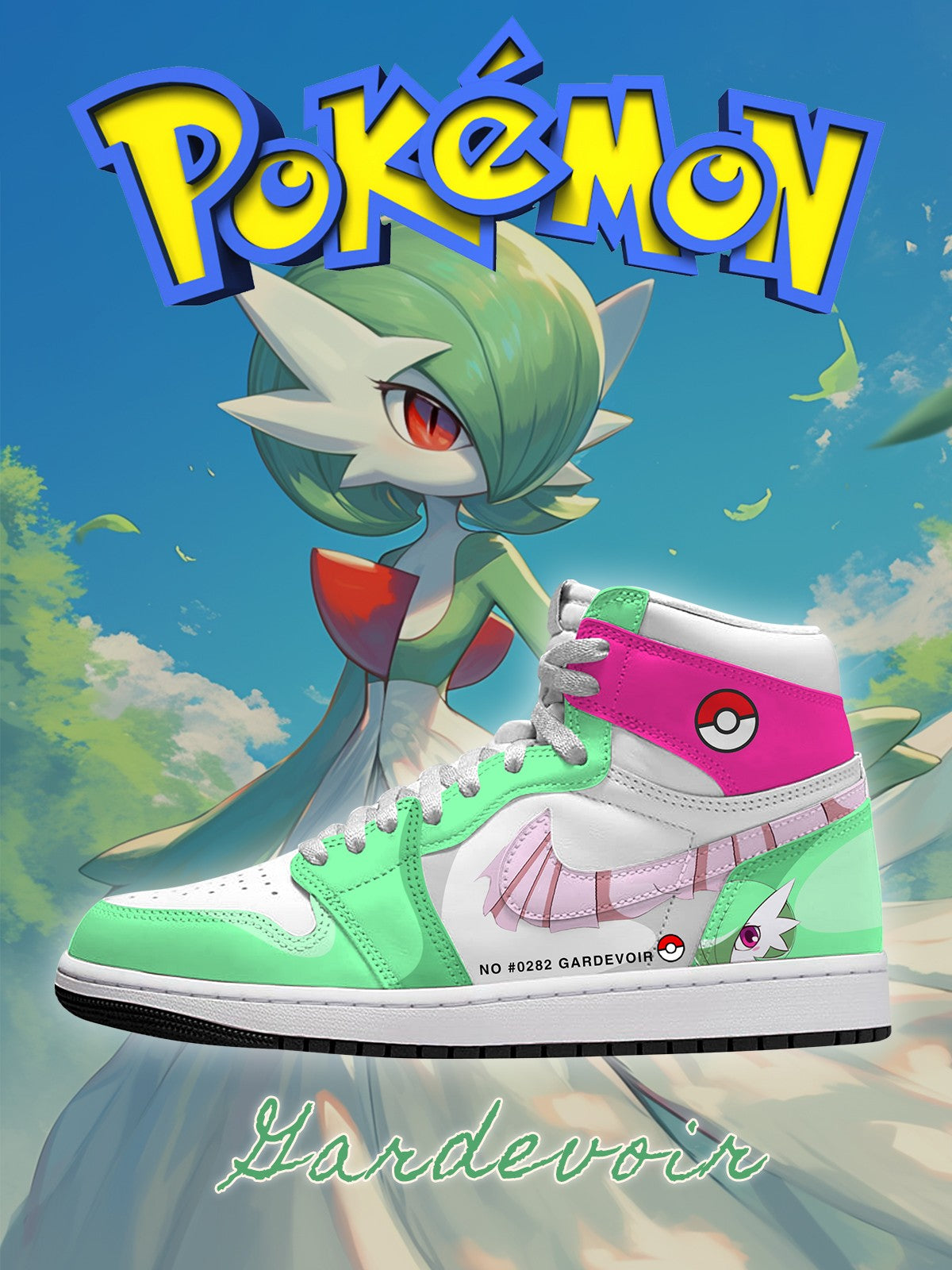 Gardevoir V.1 Custom High-Top Sneakers