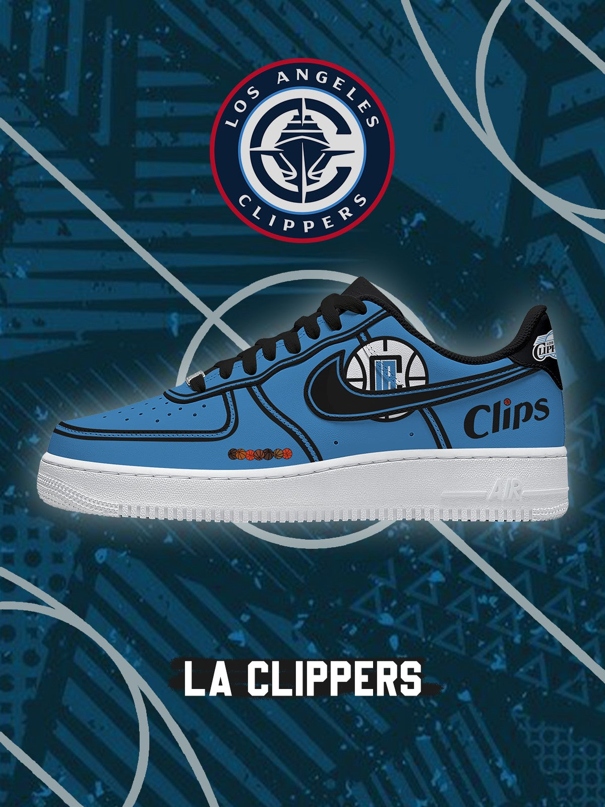 LA Basketball V.2 Custom Air-Style Sneakers