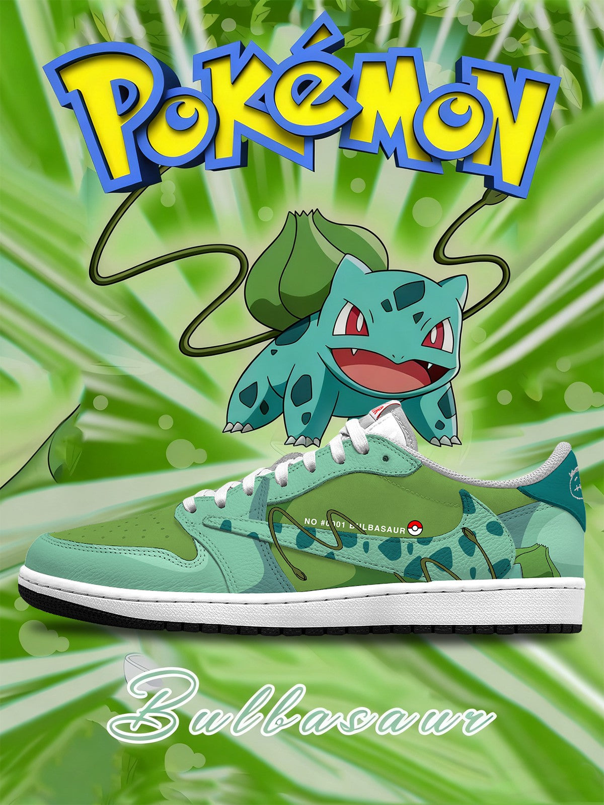 Bulbasaur V.1 Custom TS Low Sneakers