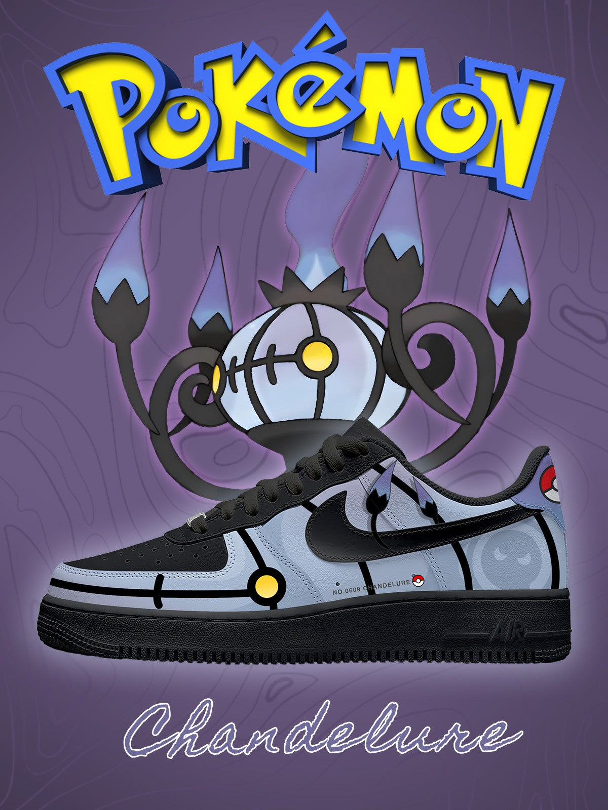 Chandelure V.1 Custom Air-Style Sneakers