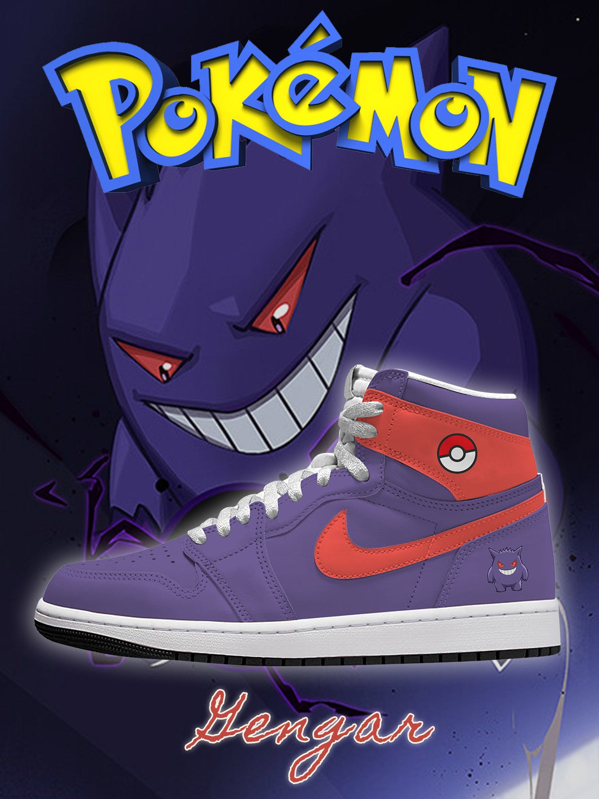 Gengar V.2 Custom High-Top Sneakers