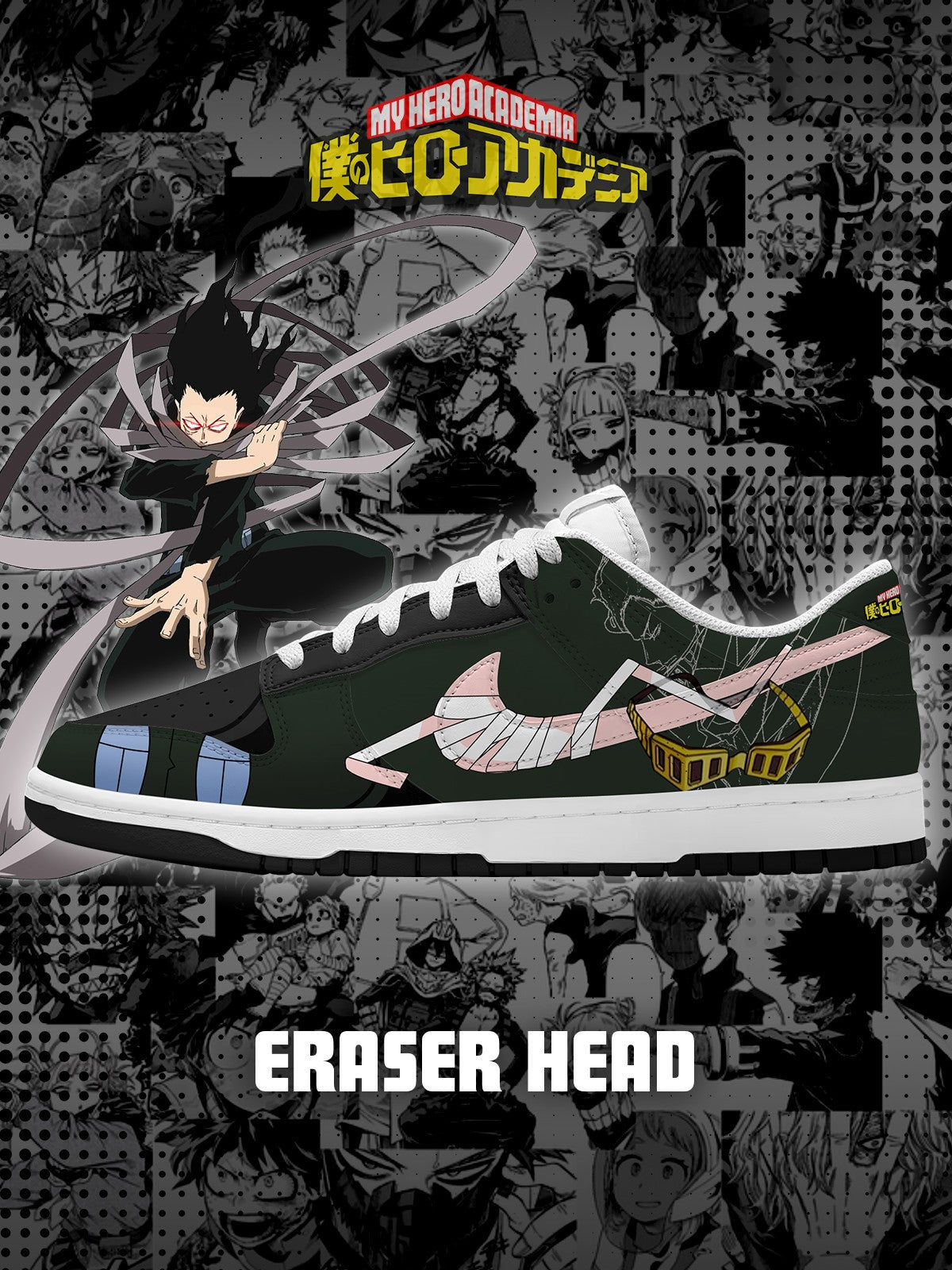 Eraser Head V.1 Custom Court-Low Sneakers