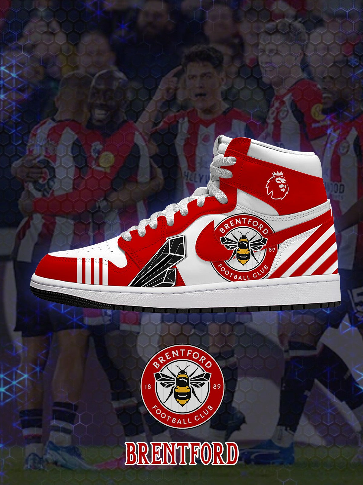 Brentford V.1 Custom High-Top Sneakers