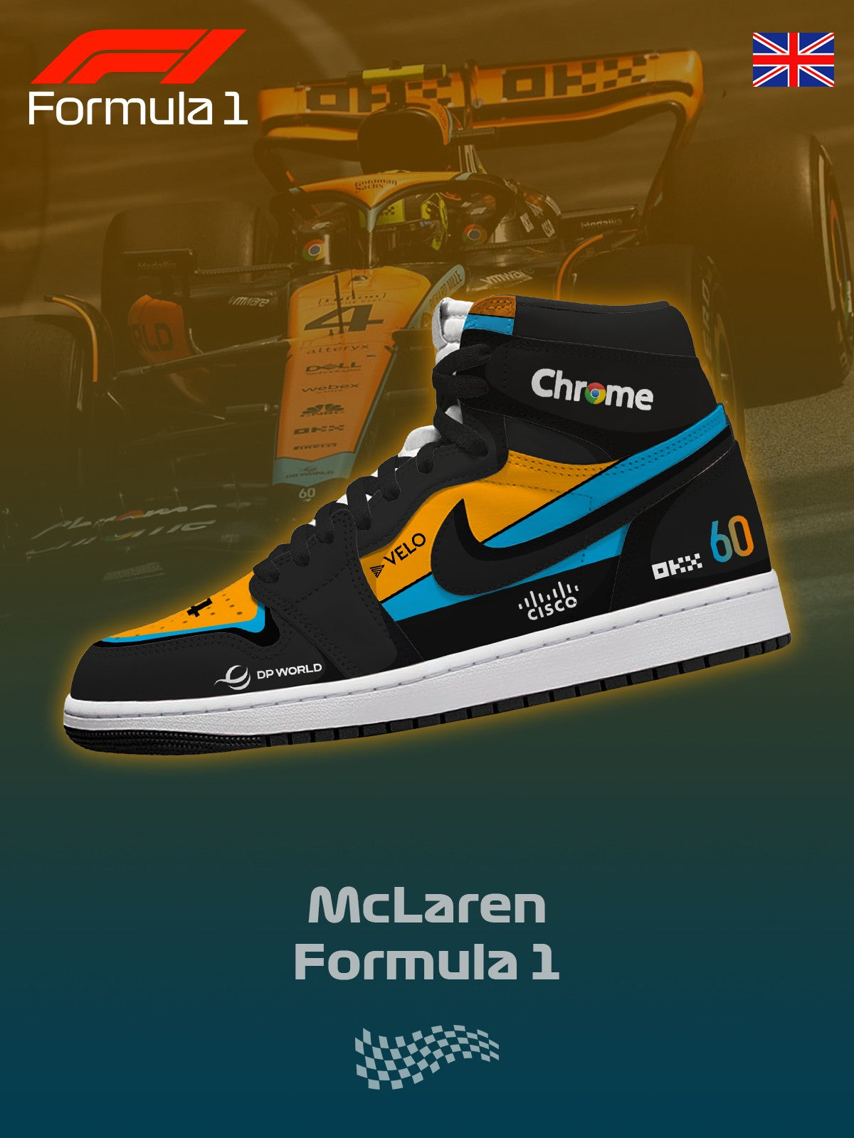 McL F.1 V.1 Custom High-Top Sneakers
