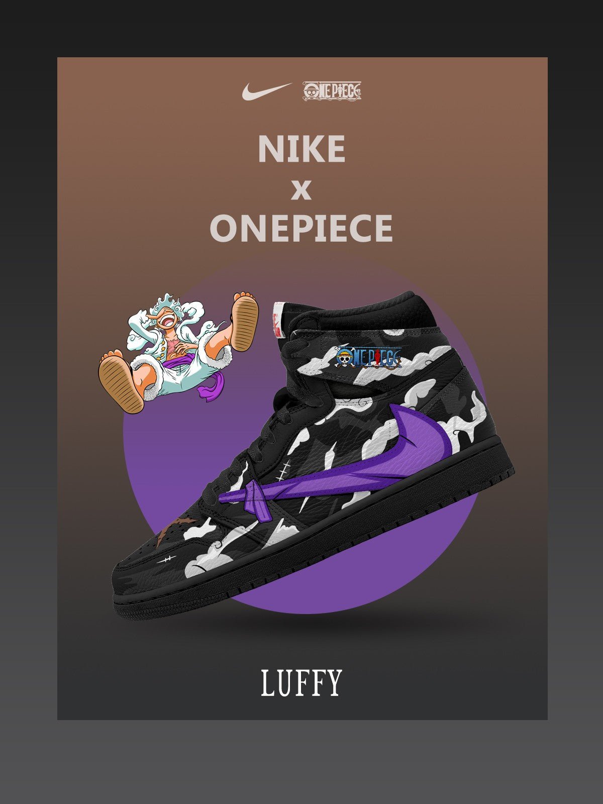 Monkey D. Luffy V.8 Custom TS High Sneakers