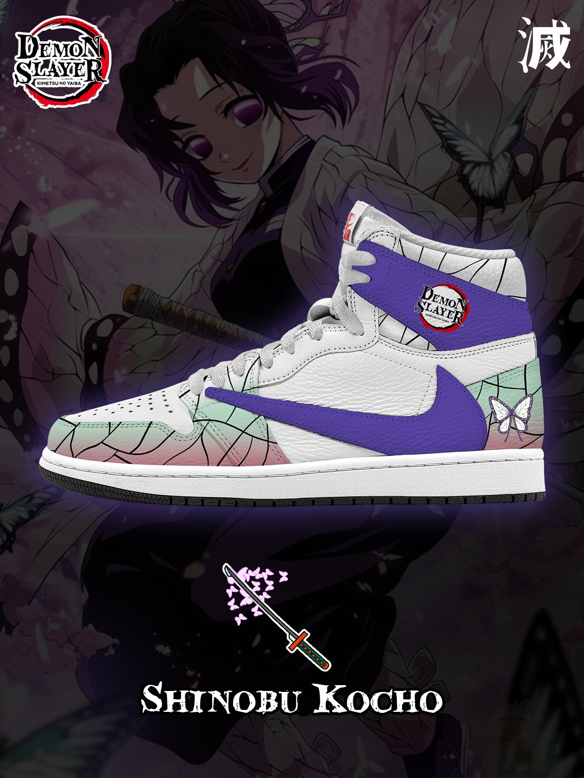 Shinobu Kocho V.2 Custom TS High Sneakers