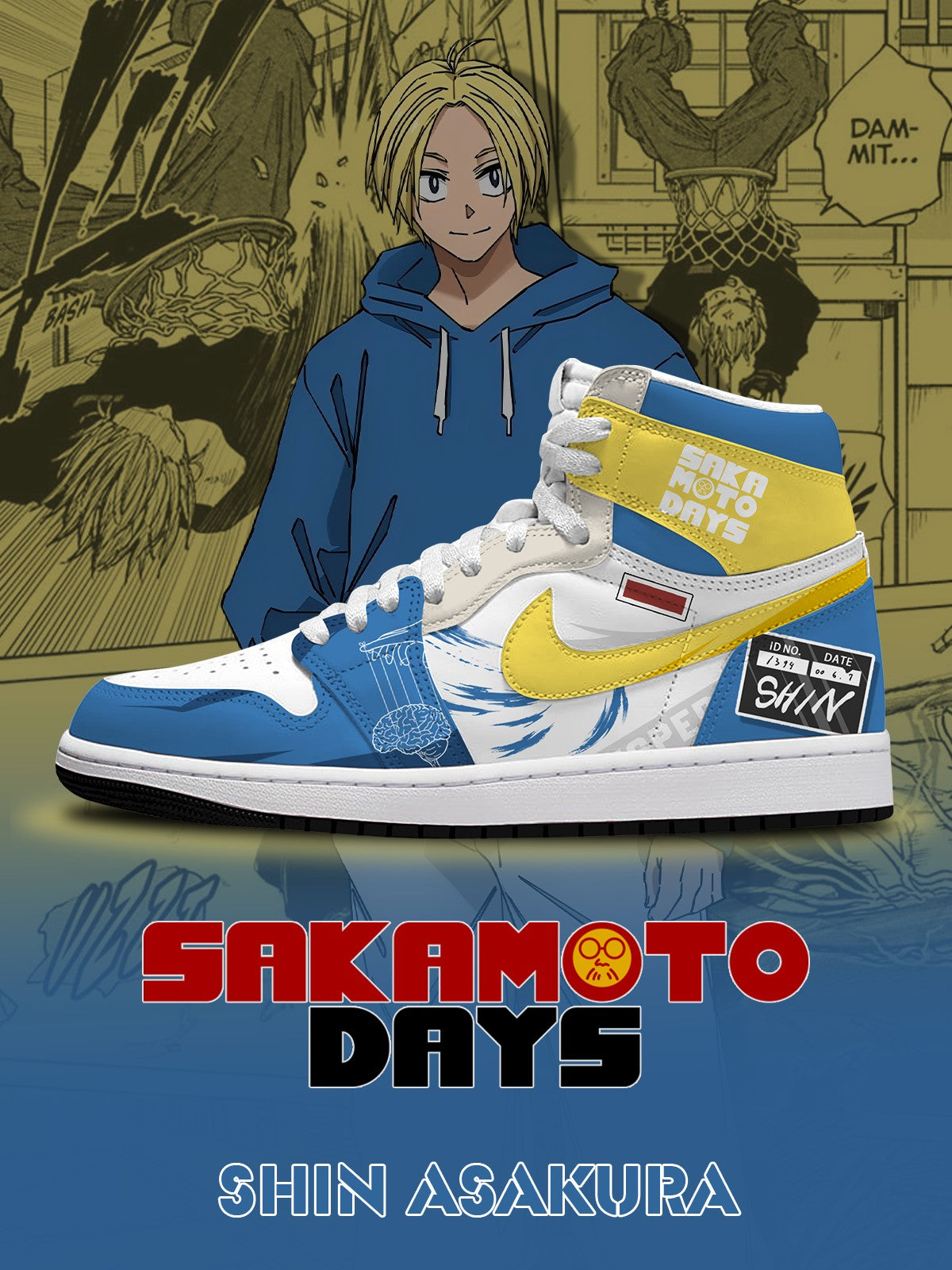 Shin Asakura V.1 Custom High-Top Sneakers