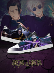 Geto und Gojo V.1 Custom Court-Low Sneakers