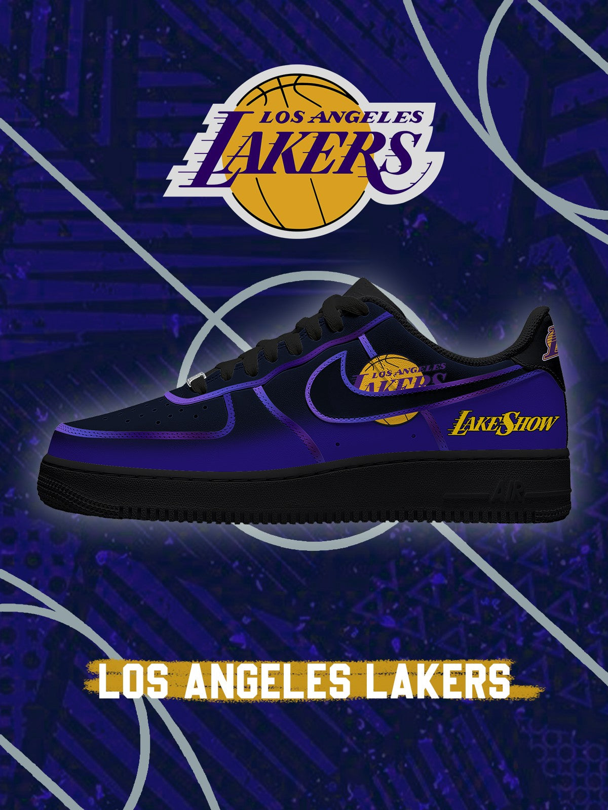 Los Angeles Basketball V.2 Custom Air-Style Sneakers